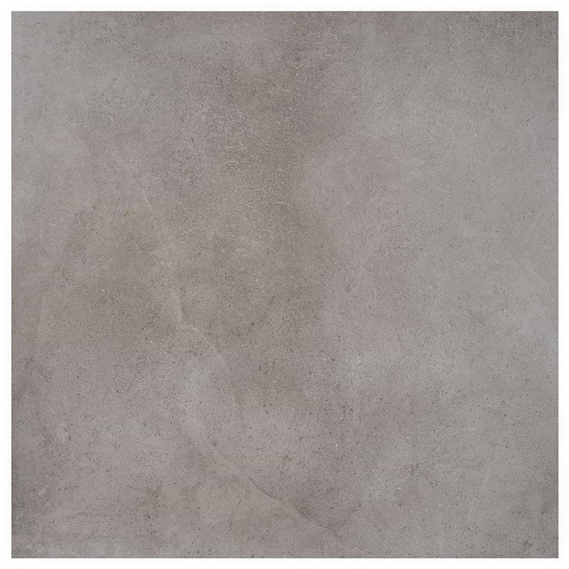 New Rock 48x48 Matte Porcelain Tile, Fossil Dark Gray