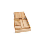 Wood Knife Organizer And Cutting Board Replacement Drawer System W/ Soft-Close