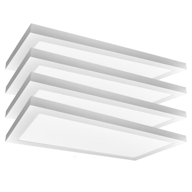 2' x 1' Selectable CCT Dimmable LED Panel Flush Mount Light, 4