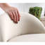 Cotton 48cm Wide Solid Colour Footstool Ottoman-6075061