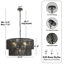 Luminaire suspendu tambour en rotin 5 niveaux-1825569392