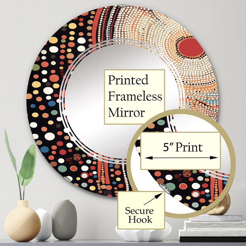 Miroir mural Bushley, 24 po x 24 po