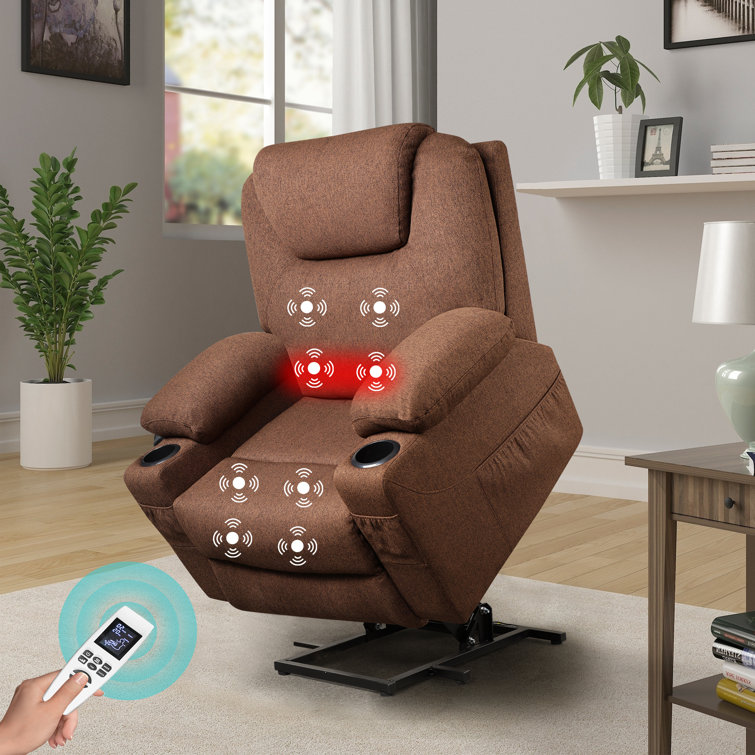 Alexa Power Lift Recliner Chair with Heat and Massage Lift Chair for Elderly Latitude Run