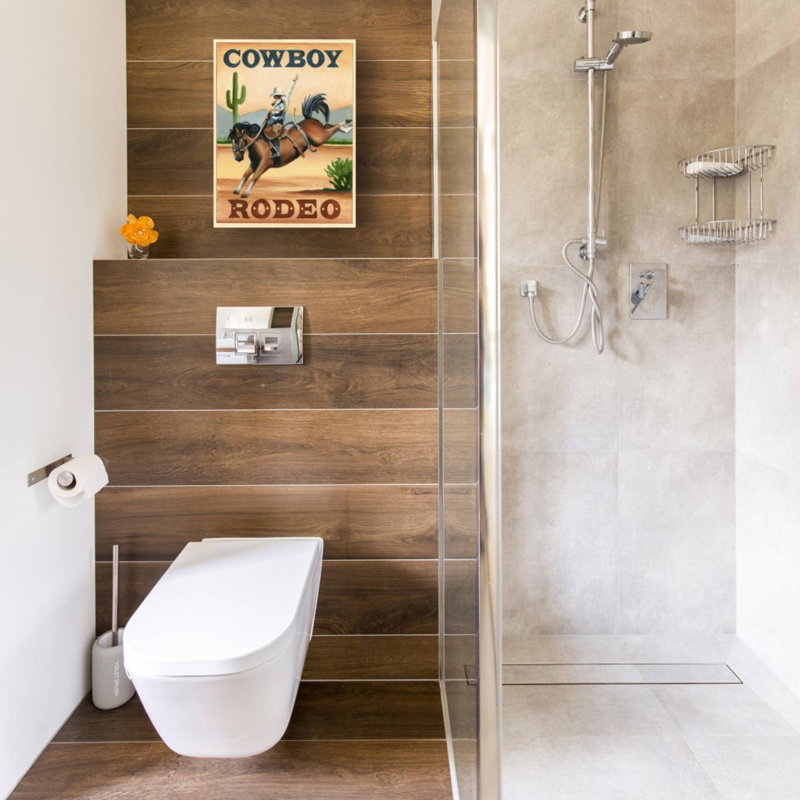Art mural sur toile Foundry Select «Cowboy Rodeo» par Ethan Harper, H 16 po x l 12 po x P 0,75 po