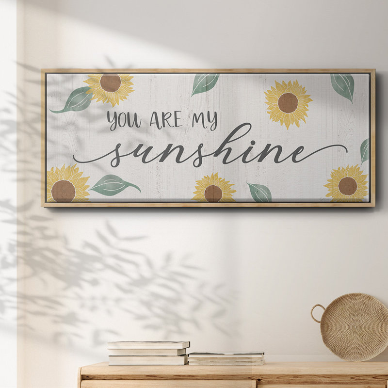 «You Are My Sunshine», toile encadrée, H 20 po x l 50 po