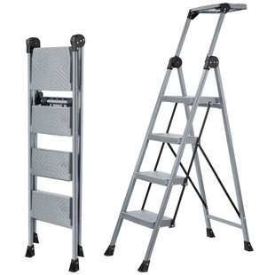 Échelle à 4 marches, escabeau pliable