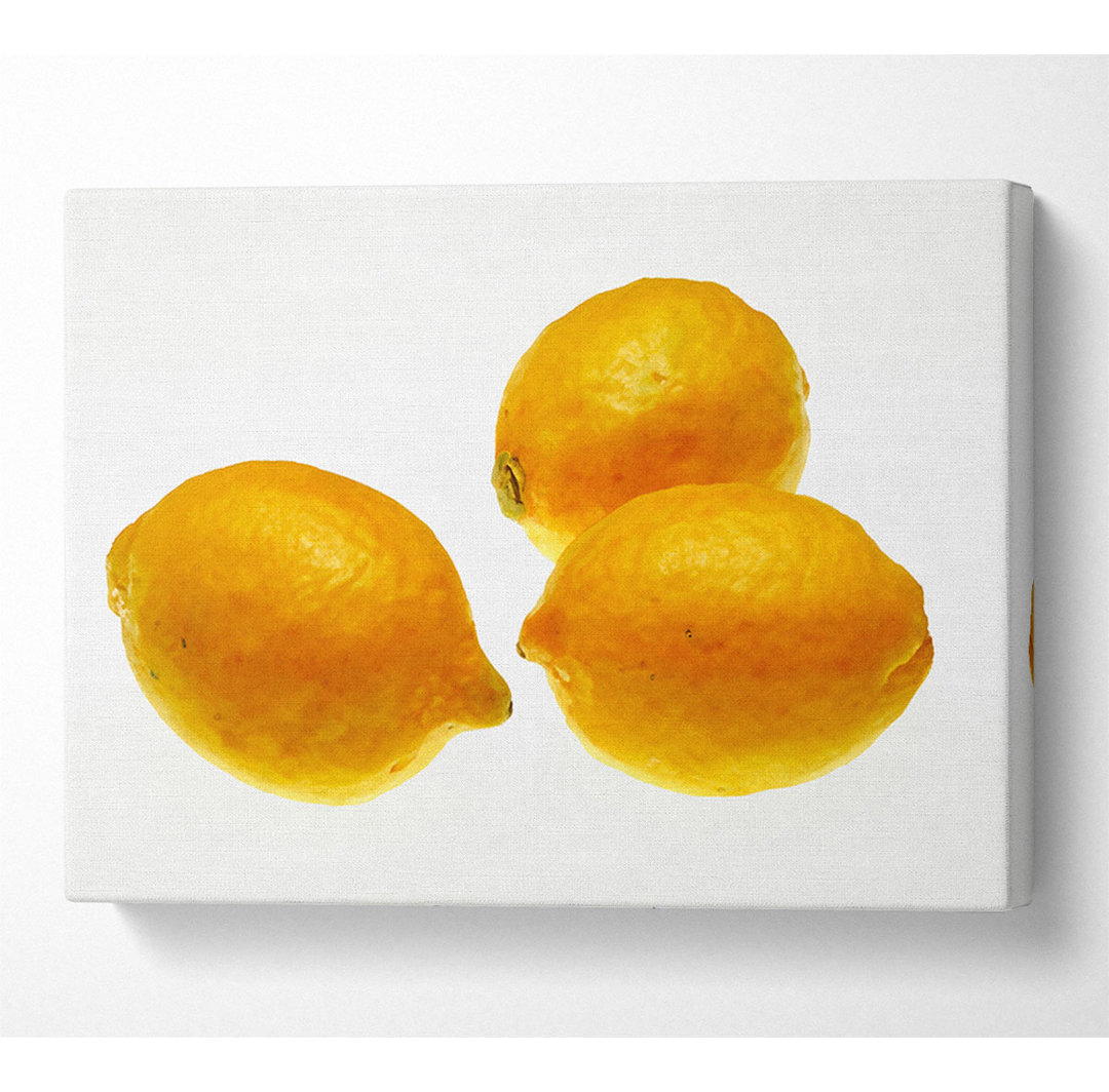 Lemon Trio - Kunstdrucke auf Leinwand - Wrapped Canvas