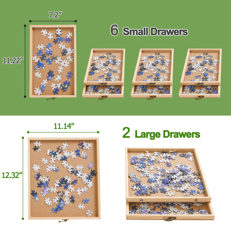GOME 1500-pieces Puzzle Board with Hard Cover 26x 35 Puzzle