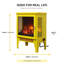 Poêle-cheminée électrique autoportant de 45,7 cm (18 po) de largeur avec effet de flamme 3D et 2 niveaux de chauffage, jaune classique-791952569