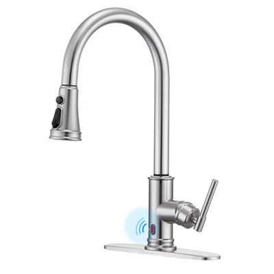 Single Handle Pull Down Touchless Kitchen Faucet
