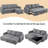 Reversible Sectional Sofa with Pull Out Bed and Storage For Limited Spaces-2057444549