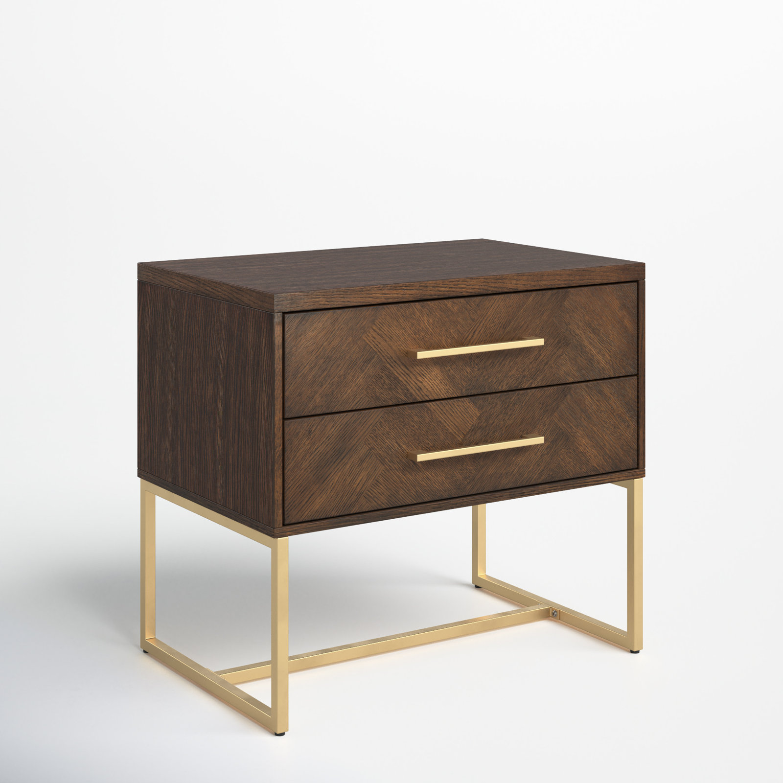 Sheldon 2 - Drawer Nightstand, Walnut