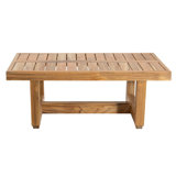 Sondrea Rectangular Teak Outdoor Coffee Table