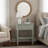 Finley 1-Drawer Storage Nightstand - Antique Gray (Only Nightstand)-1965209506