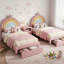 Upholstered Single (3') Velvet Drawers Bed