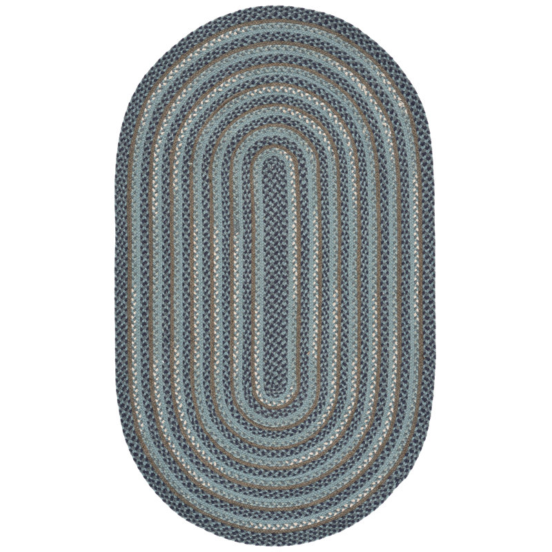 Buono Flat Weave Cotton Rug, Oval 3' x 5'
