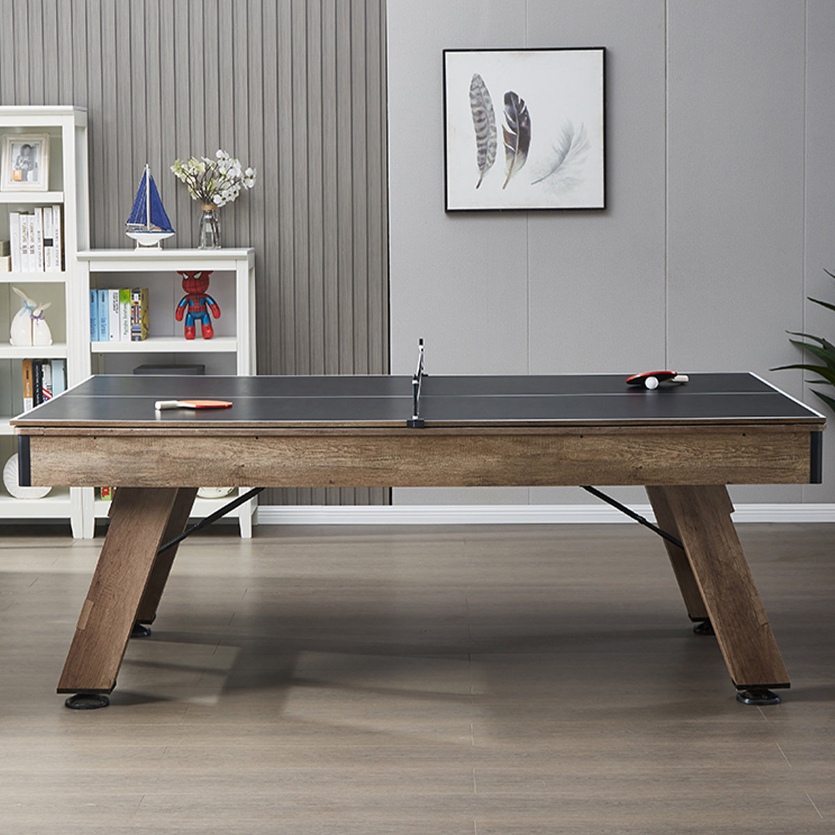 Reconnaissance Table Recon Furniture 3-in-1 Multi Game Table Includes Billiards, Table ...