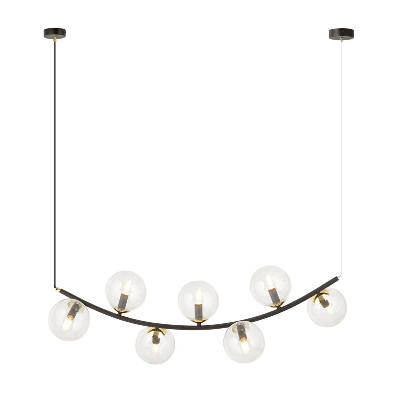 Alula 7 - Light Sputnik Chandelier, Transparent