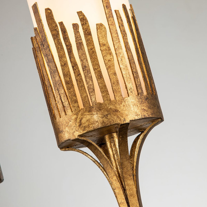 Sawgrass 2 Light Armed Sconce, Gold
