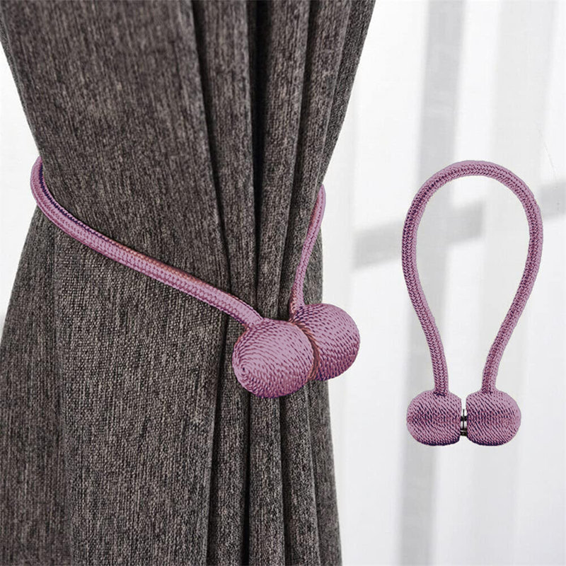 Ensemble de 2 embouts pour rideaux magnétiques 18,5 po, Mauve