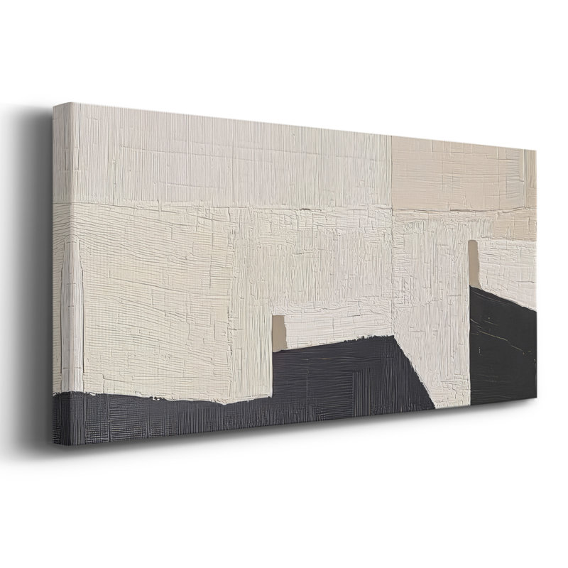 Série abstraite - DCLV III - Toile tendue avec châssis - Prêt à être accroché, H 16 po x l 40 po