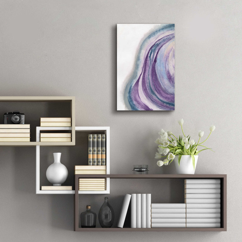 «Watercolor Geode I» par Chris Paschke, H 24 po x l 16 po x P 0,2 po
