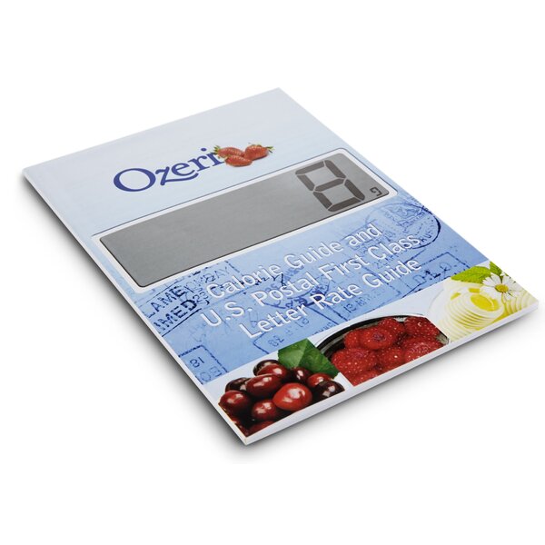 Ozeri Zenith Digital Kitchen Scale in Refined Stainless Steel with Fingerprint Resistant Coating