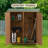Solid Wood Lean-To Tool Shed Garden Shed Wood Outdoor Cabinet-95973147