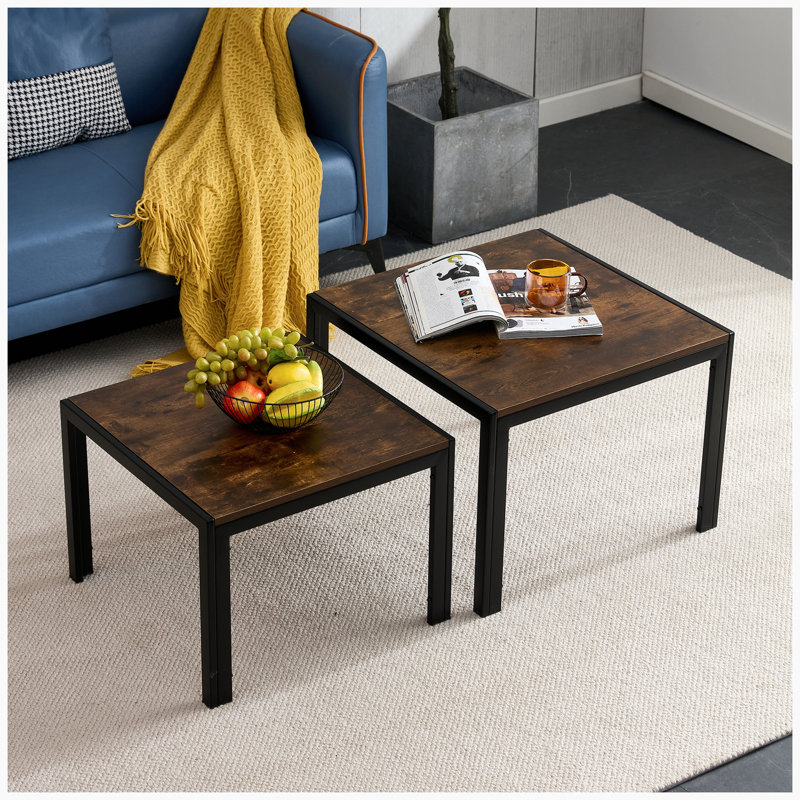 Table basse Sakai, Brun rustique