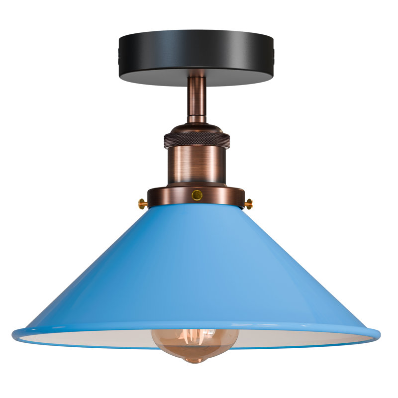 Semi Flush Mount, Blue