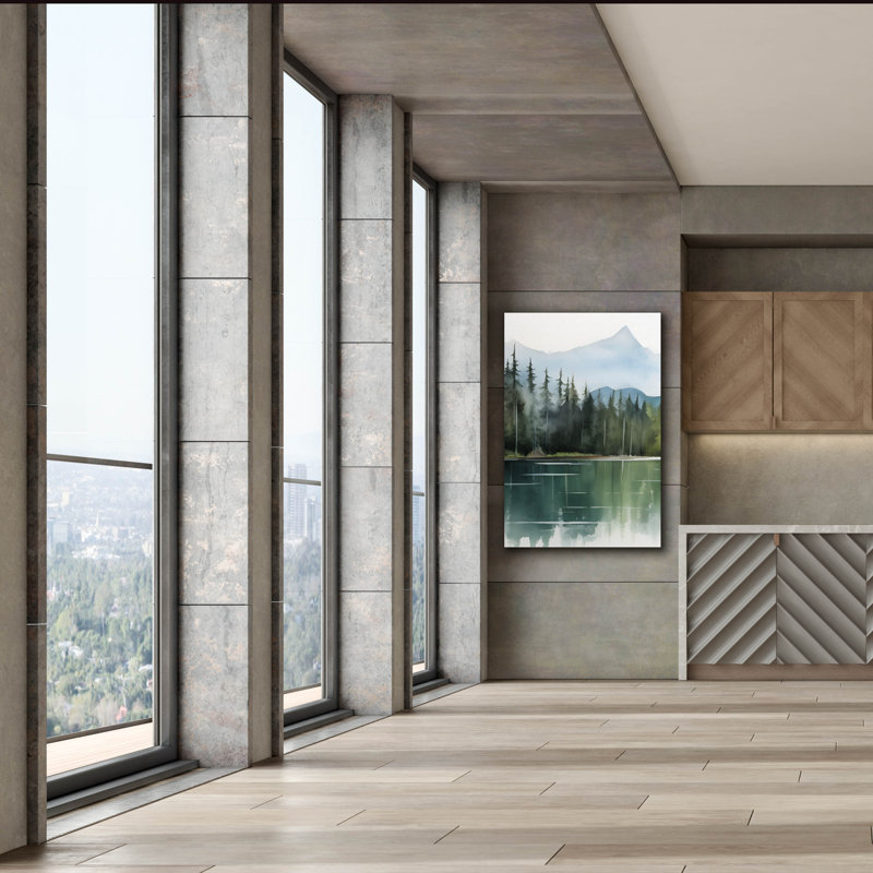 «Forest Landscape I» par Petals Prints Design, art mural sur toile, H 60 po x l 40 po x P 1,5 po