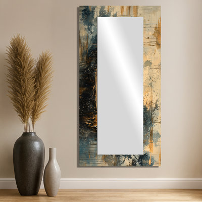 Panda Portrait In Bamboo Forest II - Panda Animal Decorative Mirror Wall Art - Printed On Metal
