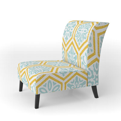 Fauteuil de chambre tapissier à motif géométrique Tile