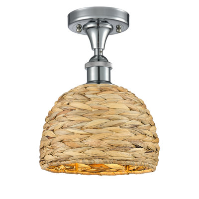 Ariol Rattan Semi Flush Mount