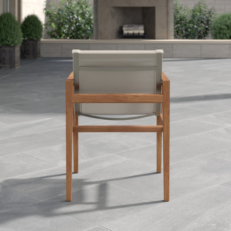 Coast Patio Dining Armchair, Canvas Sling