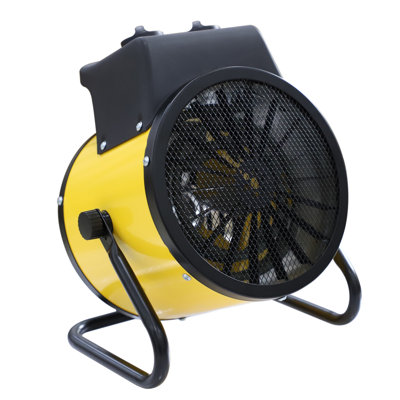 1500W Greenhouse Heater, Electric Portable Space Heater Fan Fast Heating with Overheat Protection, Yellow