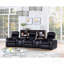 Fauteuil inclinable noir rembourré avec porte-gobelet
