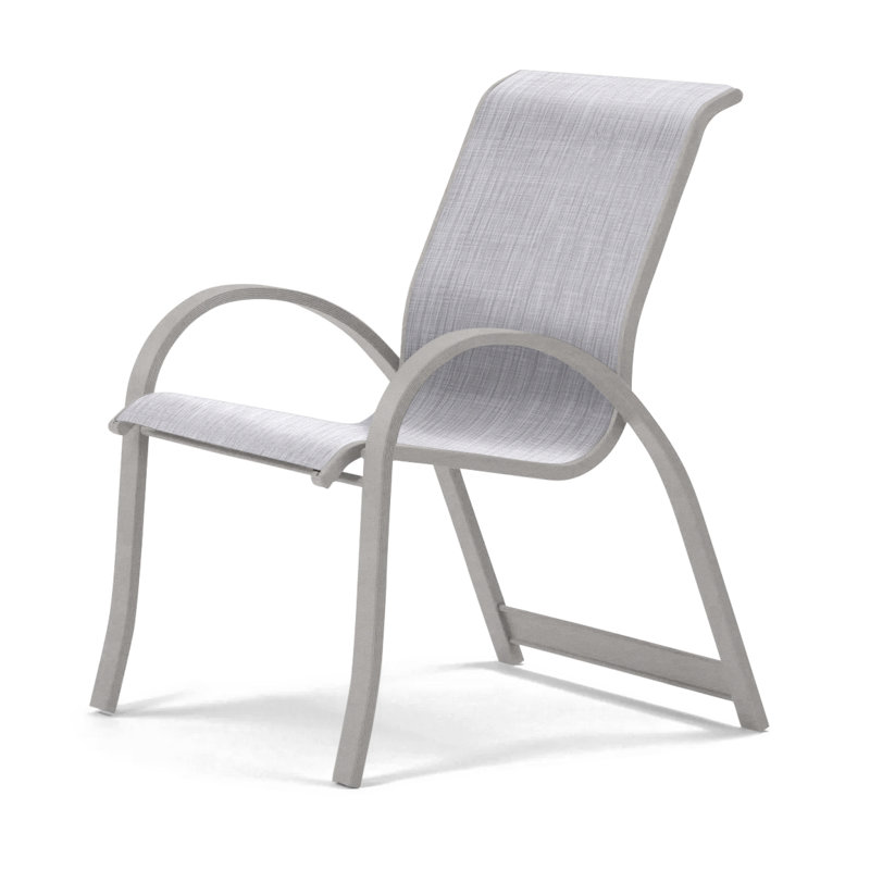 Fauteuil de salle à manger empilable Hiraku, Bijou, Gris chaleureux