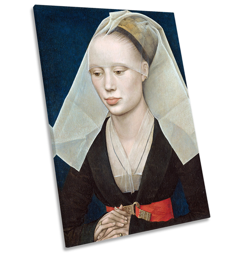 X7465 Portrait Of A Lady Picture by Rogier Van Der Weyden - Wrapped Canvas Painting