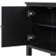 American Style Console Table With Geometric Door And Shelf Attractive Entryway Designs Bottom Storage