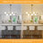 7- Light 36 inch Dimmable Bubble Glass Sputnik Modern Linear Chandelier Farmhouse Kitchen Lighting Pendant-1116772921