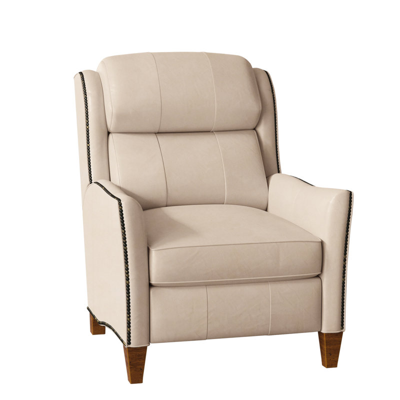 Lancaster Recliner, Rio Mineral Genuine Leather, Cobblestone, Power