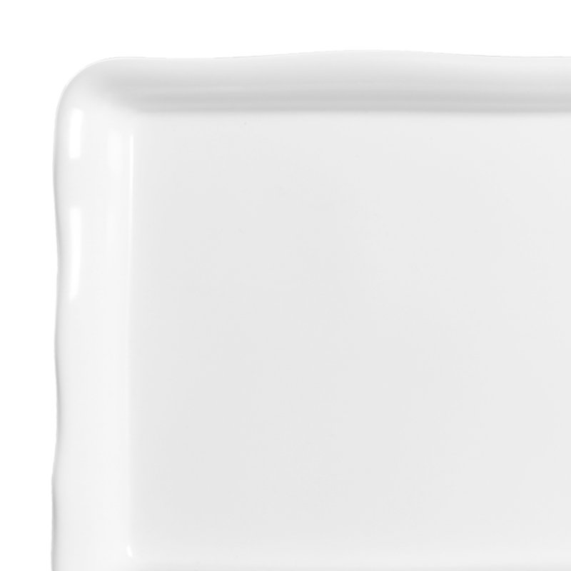 Plateau en mélamine biologique, Blanc, H 1,5 po x l 26 po x P 9 po
