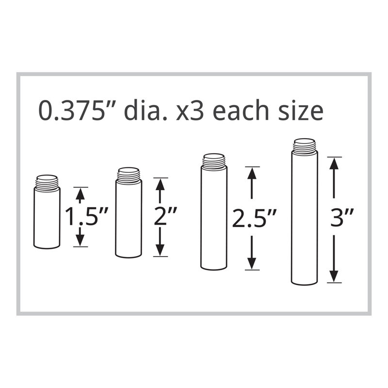 Clear Acrylic 4-Piece Round Riser Set for Countertop Display