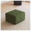 Repose-pieds en velours côtelé moelleux, vert, sans assemblage requis, repose-pieds moderne ou siège d'appoint-129683342