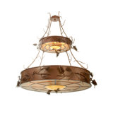 Woodland Pine 12 - Light Chandelier