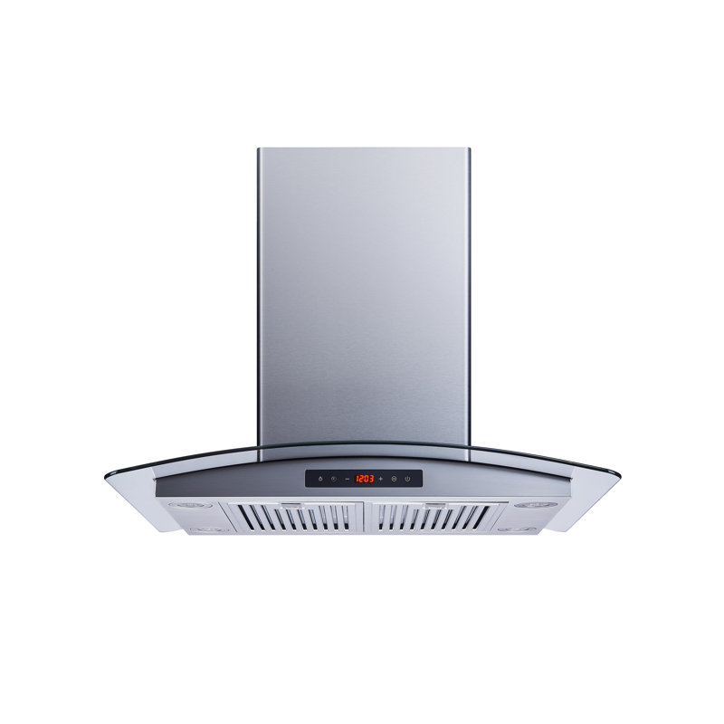30" 600 CFM Convertible Island Range Hood in Stainless Steel