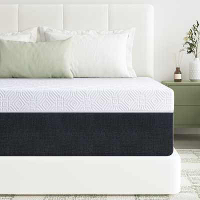 Matelas simple confortable en mousse viscoélastique de 10 pouces, trois couches de matelas respirant en mousse de haute qualité, avec housse amovible
