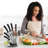 Cheer Collection 8 Piece Stainless Steel Assorted Knife Set