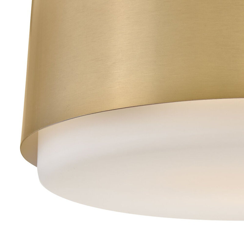 Hinkley Cedric Semi-Flush Mount, Lacquered Brass